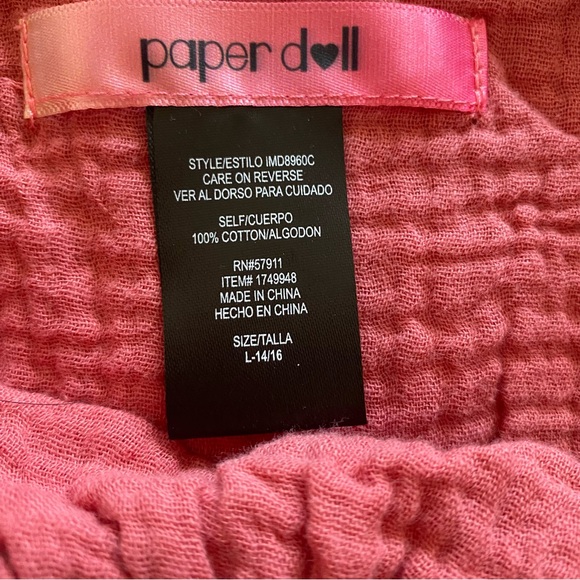 NWT PAPER DOLL 2 pc COTTON SET SHORTS/TOP - Picture 7 of 8